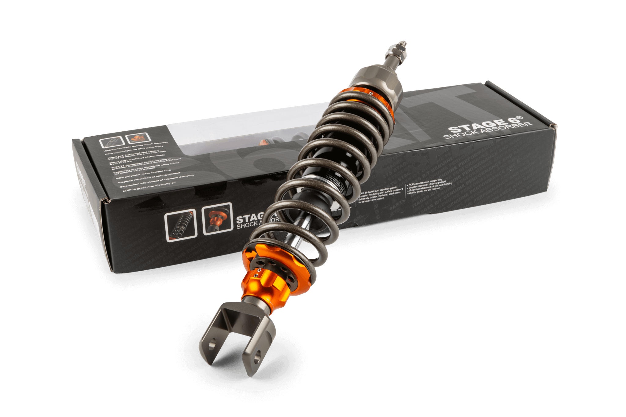 Rear shock absorber - Stage6 R/T MkII upside down - 285mm
