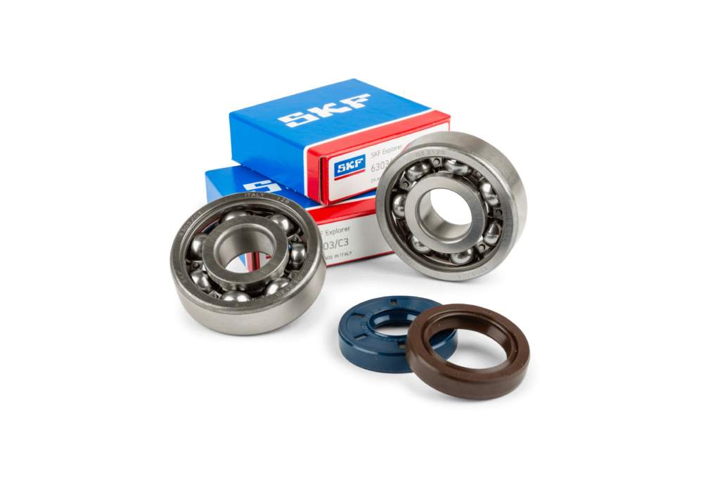 Keerring Krukas Polini FKM/PTFE 17x35x8mm voor Minarelli AM6, Generic, KSR-Moto, Keeway, Motobi