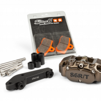4-piston Caliper with adapter Brembo Stage6 R/T Hard anodised – Stage6