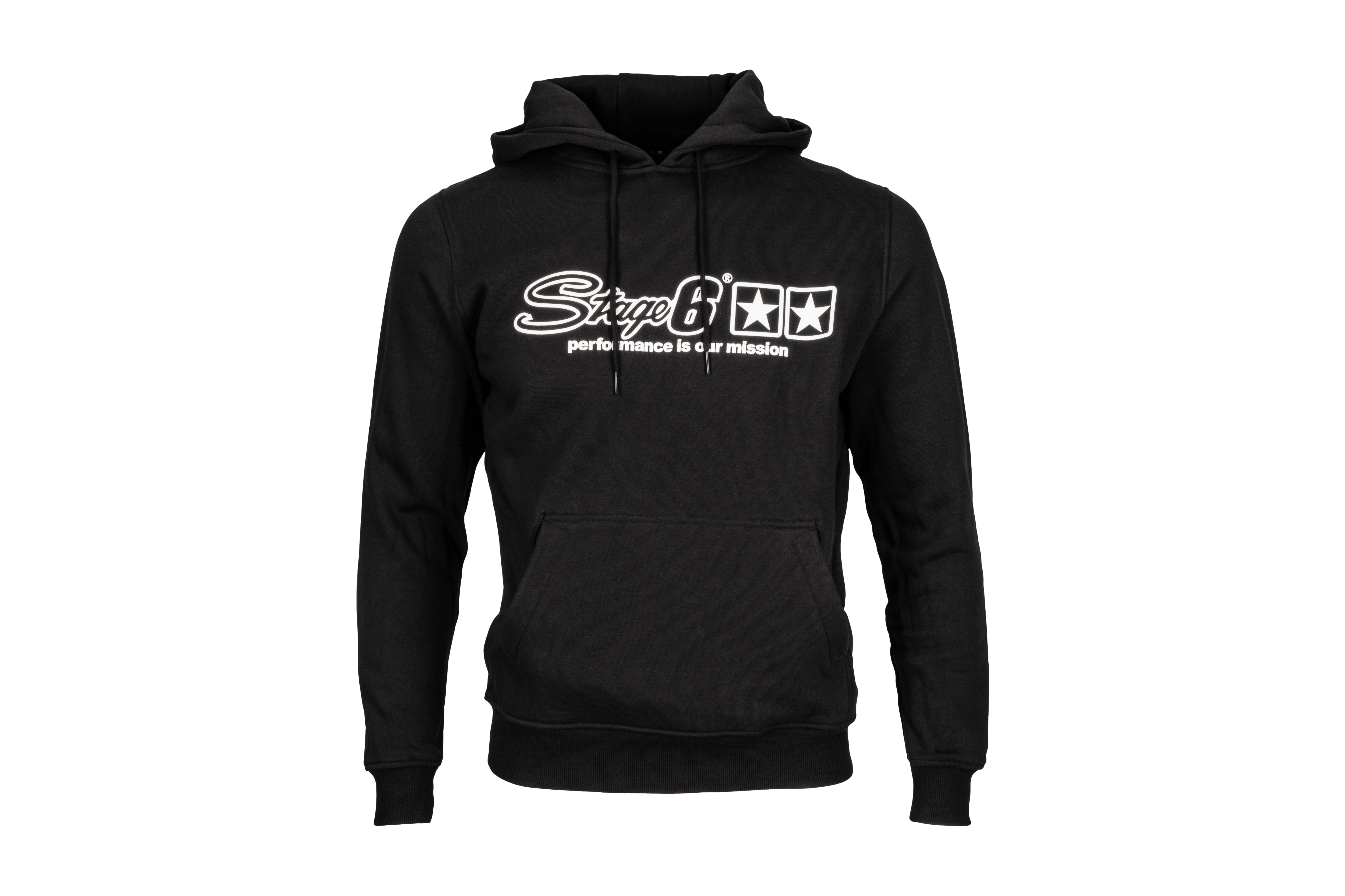 Hoody Stage6 unzipped Schwarz