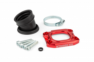 Pipe Stage6 360° AM6 / Derbi Rouge - PWK 30 à 34mm