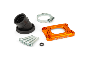Ansaugstutzen Stage6 360° AM6 / Derbi orange für CP Evolution