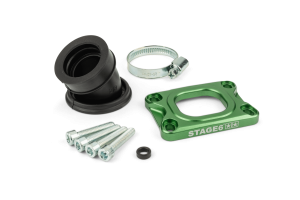 Intake Manifold Stage6 360° AM6 / Derbi green for Mikuni TM24