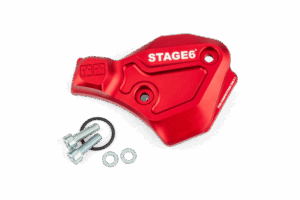 Carter obturateur de pompe à huile AM6 Stage6 Alu Rouge