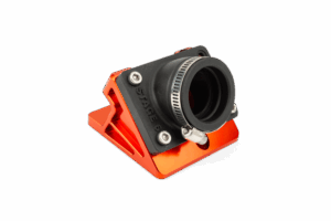 Ansaugstutzen & Spacer Stage6 R/T kurz gerade AW 35mm PWK / VHST Orange Minarelli liegend