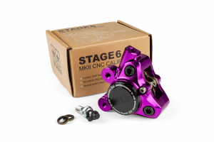 Étrier de frein avant Stage6 MBK Booster et Nitro Alu CNC Violet