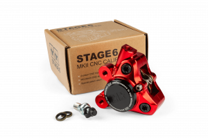 Étrier de frein avant Stage6 MBK Booster et Nitro Alu CNC Rouge