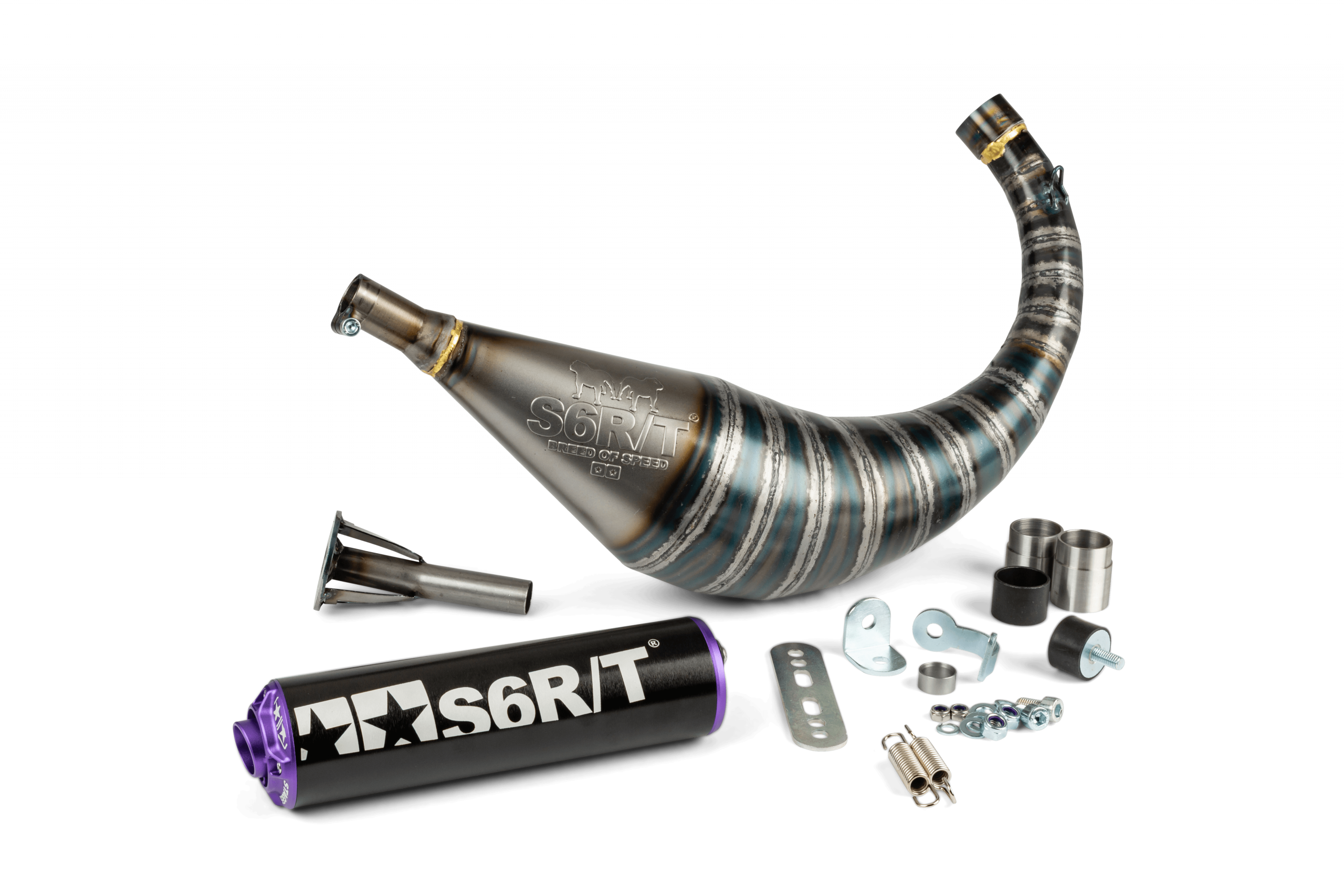 Pot d'échappement Stage6 R/T 70 - 80 AM6 Noir / Violet