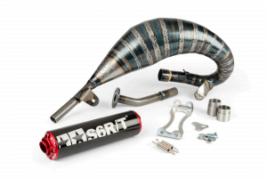 Pot d'échappement Stage6 R/T 70 - 80 Beta RR avant 2021 Noir / Rouge