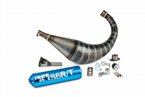 Pot d'échappement Stage6 R/T 70 - 80 Derbi Bleu