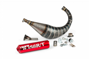 Pot d'échappement Stage6 R/T 70 - 80 Derbi Rouge