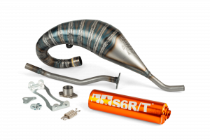 Pot d'échappement Stage6 R/T 70 - 80 passage haut Derbi Orange
