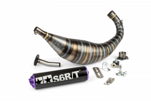 Pot d'échappement Stage6 R/T 90 - 100 Derbi Noir / Violet