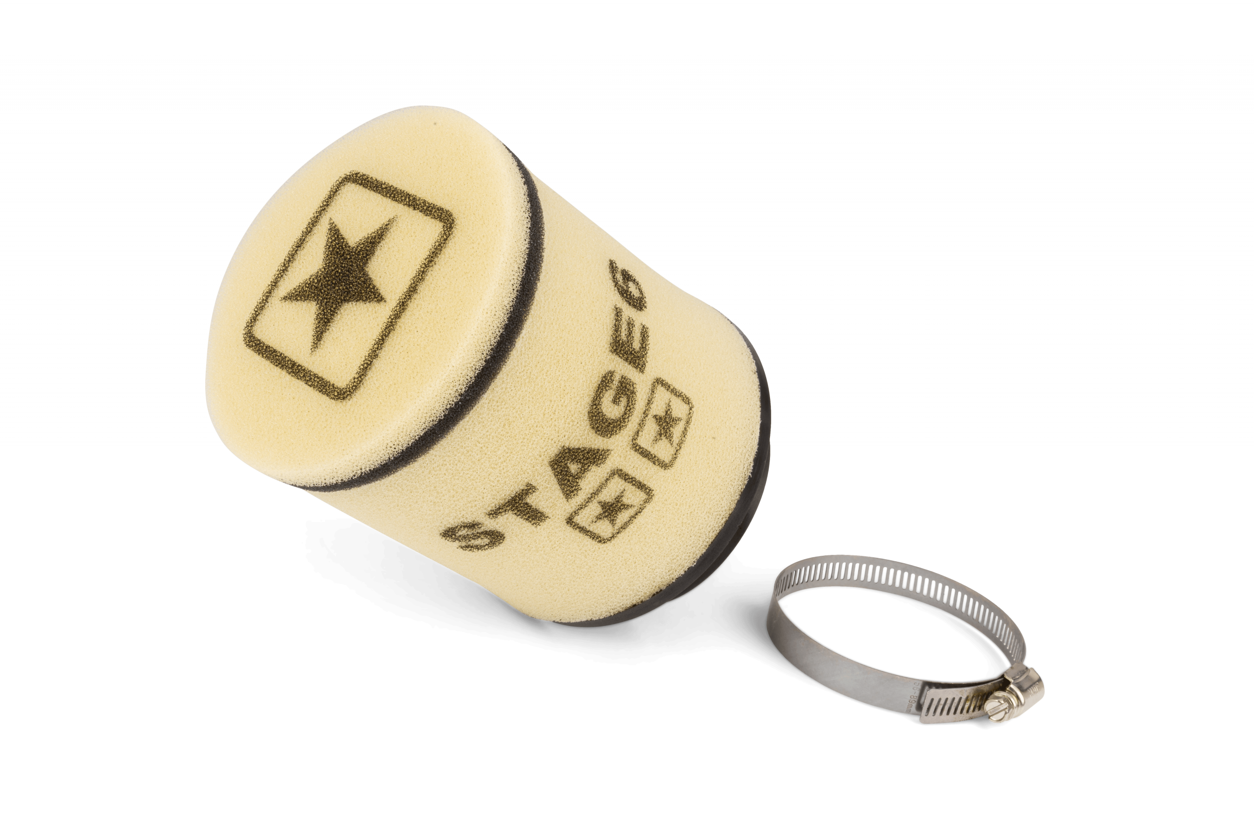 Filtre à air Stage6 Racing rond d.70mm Blanc