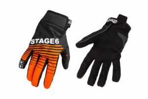 Motorrad Handschuhe Stage6 Street Pure Orange / Schwarz