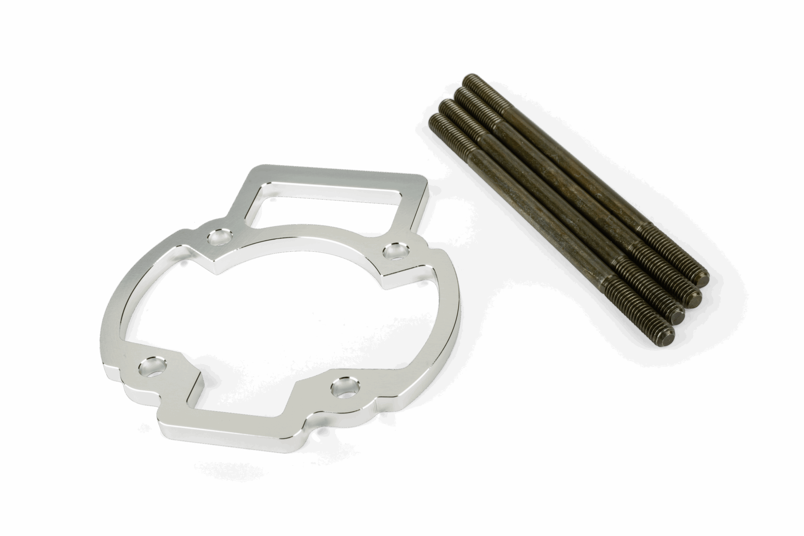 Cylinder Spacer Stage6 R/T 5mm w/ bolts 85mm conrod Piaggio LC