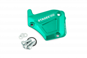 Ölpumpendeckel Derbi Stage6 Alu türkis