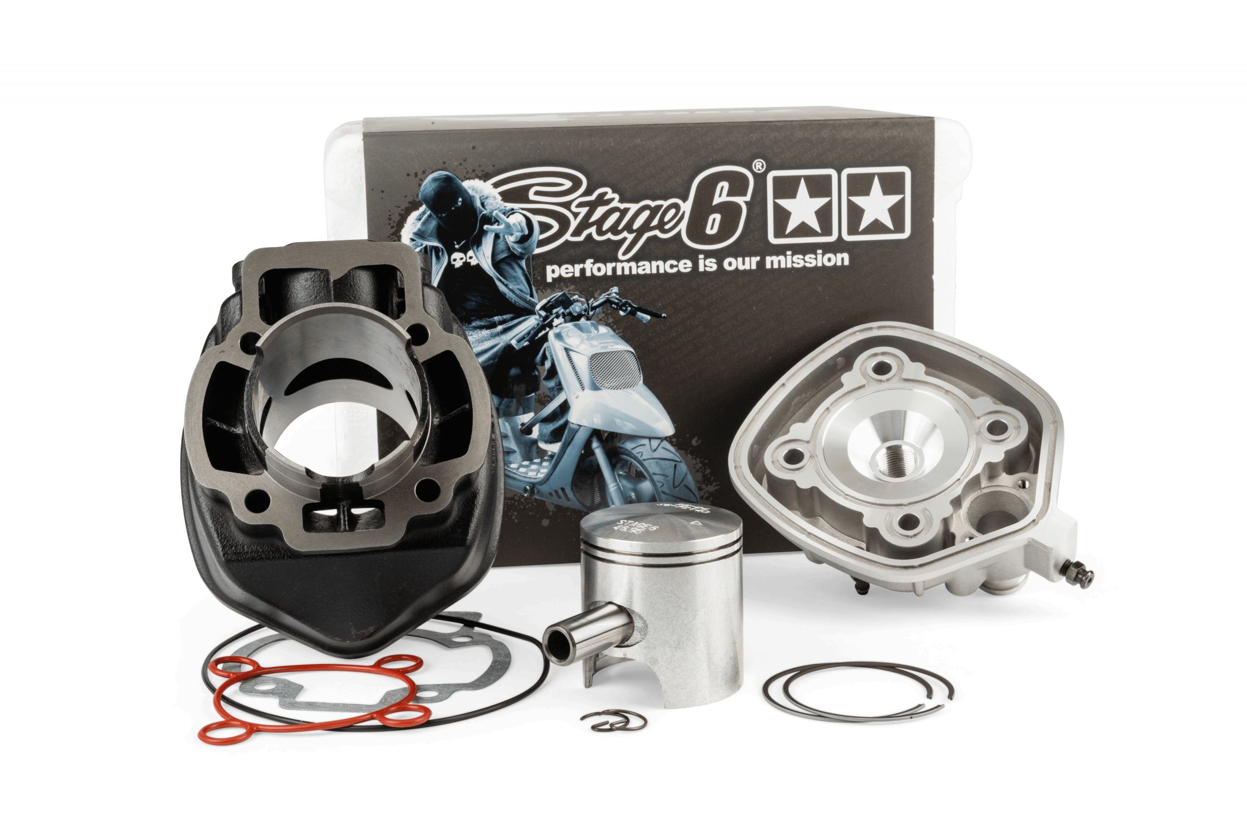 Zylinder Kit Stage6 Streetrace 70ccm Piaggio LC
