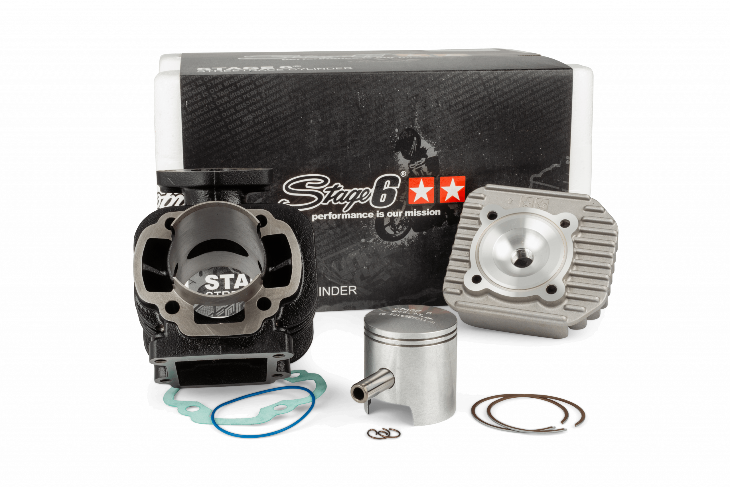 Zylinder Kit Stage6 Streetrace 70ccm Minarelli stehend